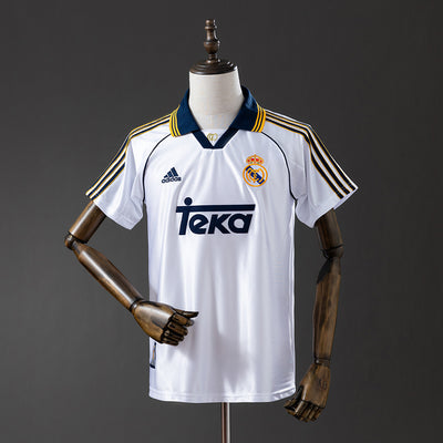 Real Madrid Trikot 1998-00 Heim Retro Fußball-Trikot