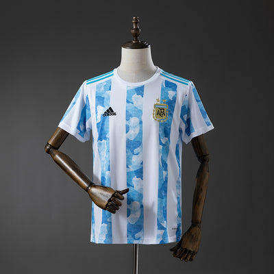 Argentinien Heimtrikot 2021 Retro Fußball Trikot Shirt