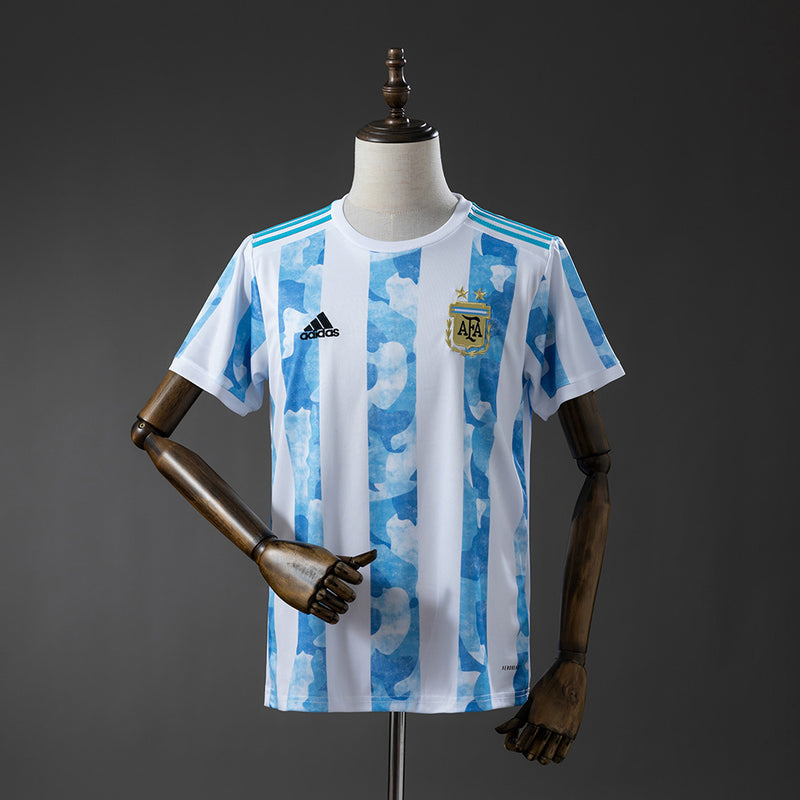 Argentinien Heimtrikot 2021 Retro Fußball Trikot Shirt