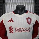 Player Version Liver Jersey 25/26 Away Long Sleeves Football Kit Soccer Jersey