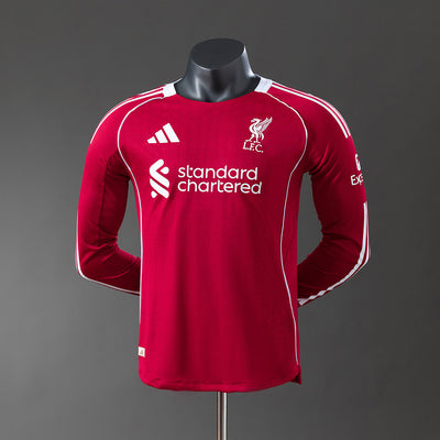 Liver Jersey 25/26 Heimtrikot Fußball Trikot Spielerversion Langarm