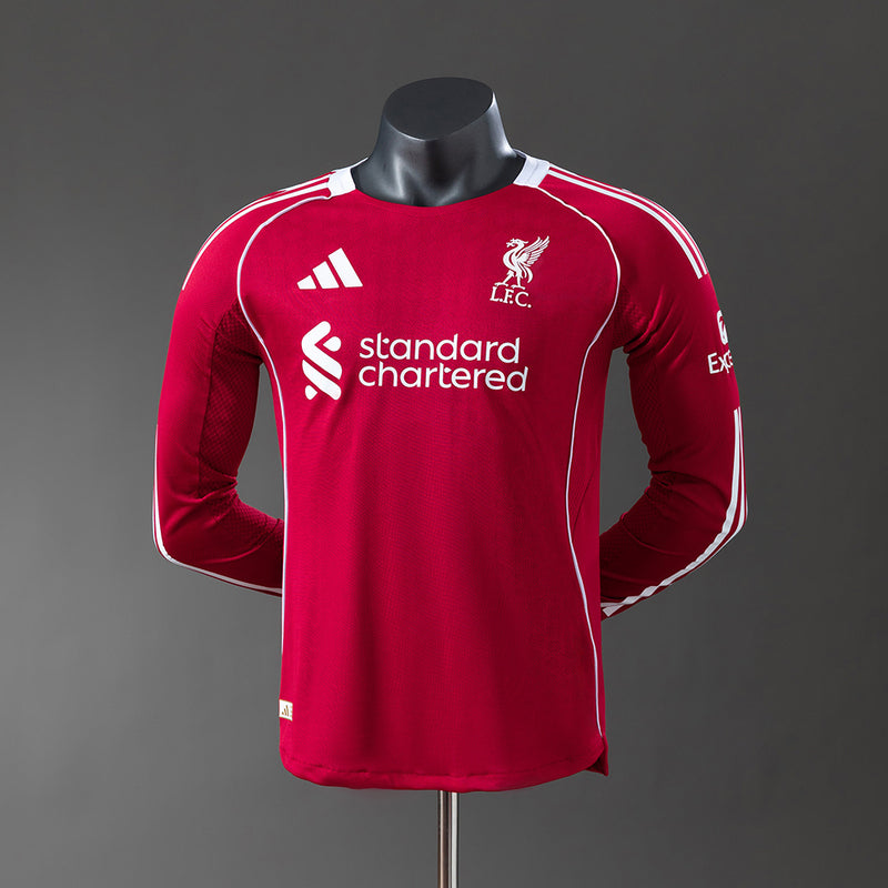 Liver Jersey 25/26 Heimtrikot Fußball Trikot Spielerversion Langarm