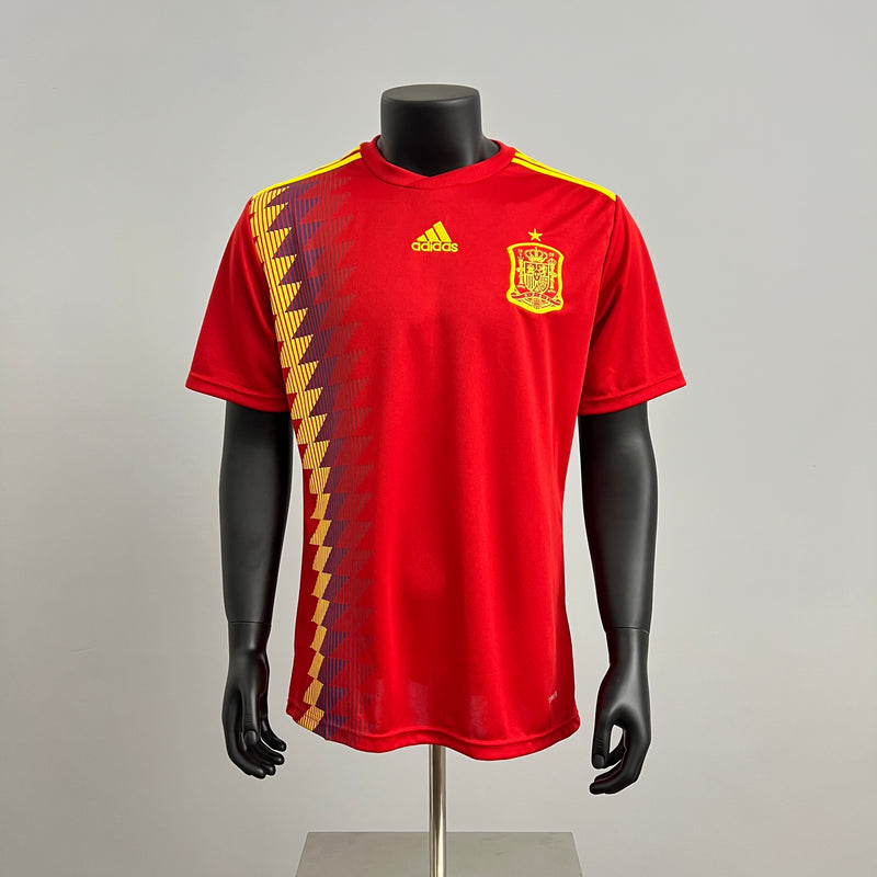 Retro Spanien Trikot 2018 Heimtrikot Fußballtrikot