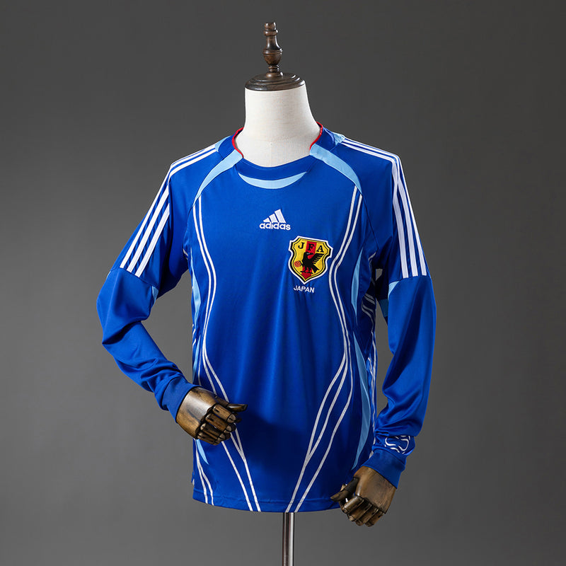 Japan Trikot 2006 Heim Retro Fußballtrikot Langarm