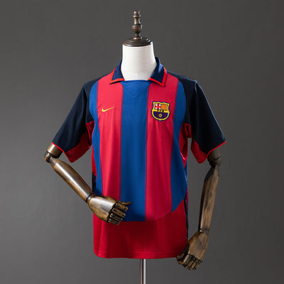 Barcelona Trikot 2003-04 Heim Retro Fußball-Trikot