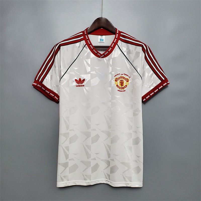 Manchester United Auswärtstrikot 1991 Retro-Fußballtrikot
