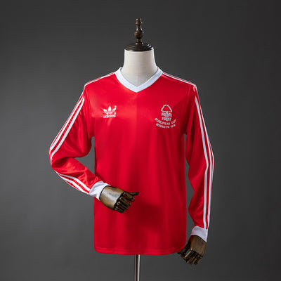 Nottingham Forest Heimtrikot 1977-80 Retro Fußball-Trikot Langarm