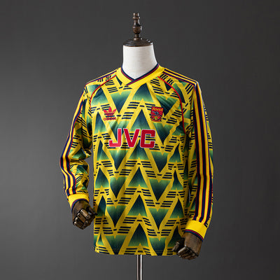 Arsenal Trikot 1991-93 Auswärts Retro Fußballtrikot Langarm