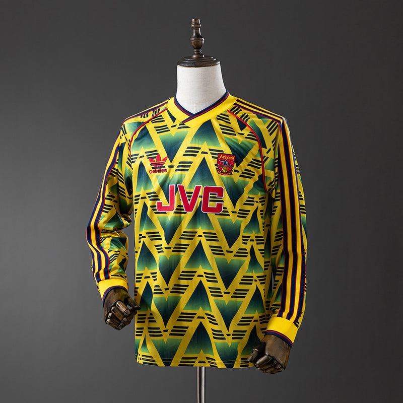 Arsenal Trikot 1991-93 Auswärts Retro Fußballtrikot Langarm