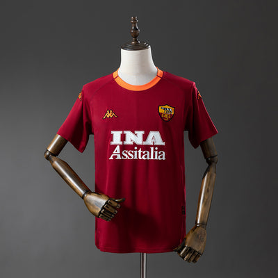 Rom Trikot 2000-01 Heim Retro Fußball-Kit
