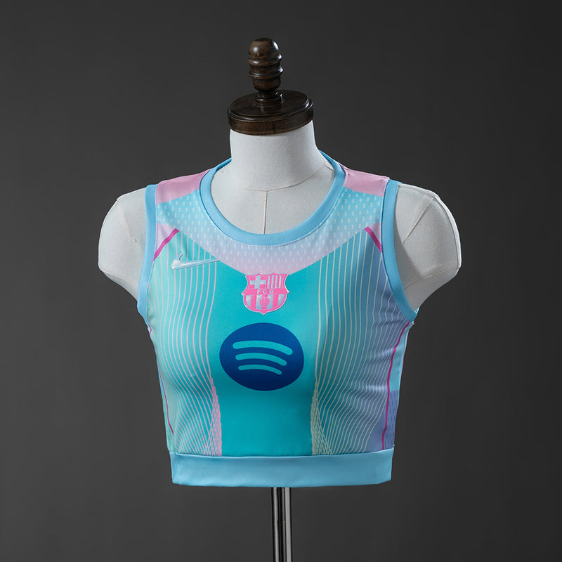 Damen Barcelona Blaue Weste 25/26 Fußballtrikot