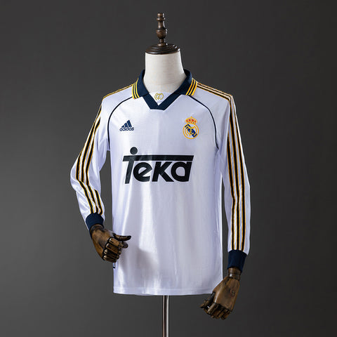 Real Madrid Trikot 1998-00 Heim Retro Langarm