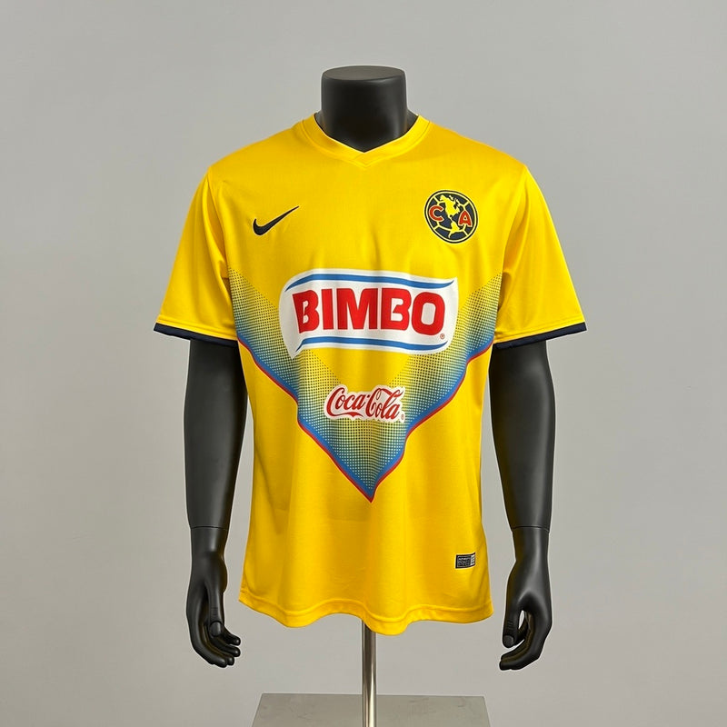 Retro Club America Trikot 2013-14 Heim Gelb Fußball-Trikot