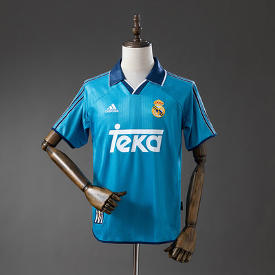 Real Madrid Drittes Trikot 1999-00 Retro-Fußballtrikot Fußballshirt