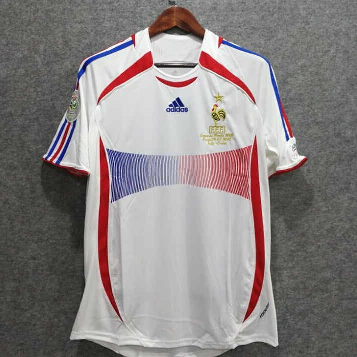 Frankreich Trikot Auswärtstrikot 2006 Retro Fußball T-Shirt