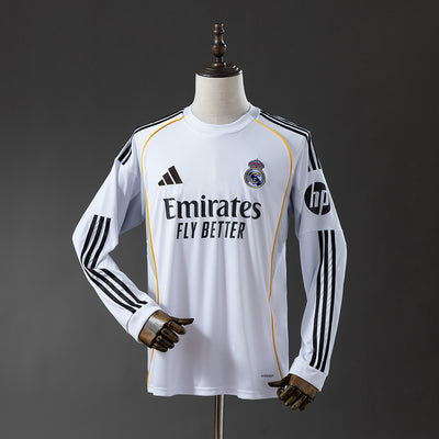 Real Madrid Trikot 25/26 Heimspielausrüstung Langarm