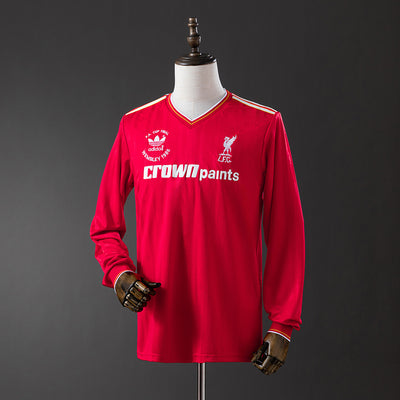 Liverpool Trikot 1986-87 Heim Retro Fußball Trikot Langarm