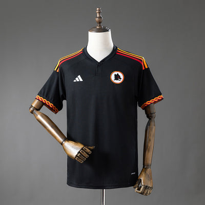 Rom Drittes Trikot 2023-2024 Retro Fußball-Kit Fußballtrikot