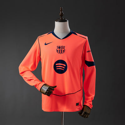 Barcelona Trikot 25/26 Drittes Fußballtrikot Langarm