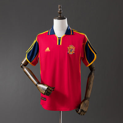 Spanien Trikot 2000 Heim Retro Fußballtrikot
