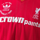 Liver Jersey 1986-87 Home Retro Football Kit Long Sleeves