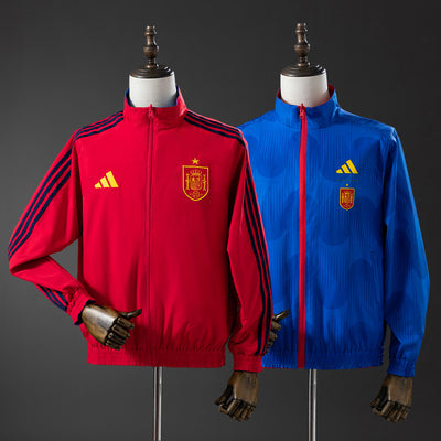 Spanien Windbreaker 2026 Wendbare Fußballjacke