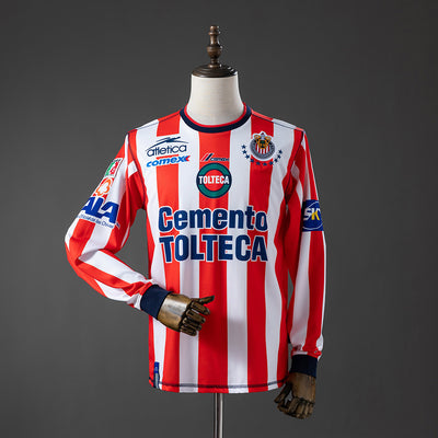 Retro Chivas Heimtrikot 2002-2003 Langarm Fußballtrikot