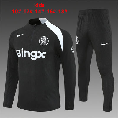 Kinder Chelsea Trainingsanzüge 25/26 Fußball Trikot Set