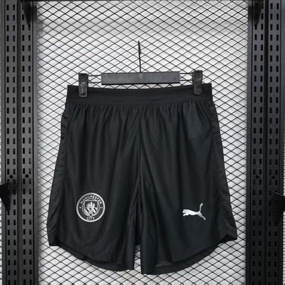 Spielerversion Manchester City Schwarze Shorts 25/26 Fußballtrikot
