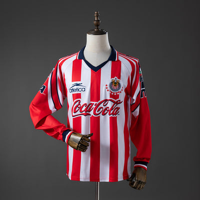 Retro Chivas Heimtrikot 1998-1999 Langarm Fußball-Trikot