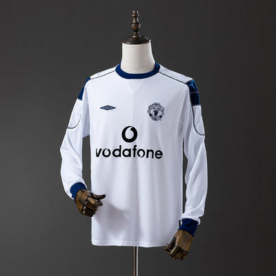 Man United Trikot 2000-01 Auswärts Retro Trikot Langarm