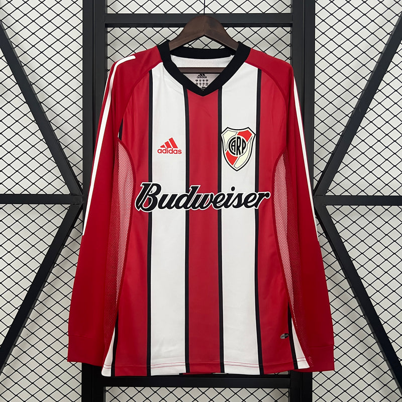Retro River Plate Trikot 2003-04 Auswärts Langarm Fußball Trikot