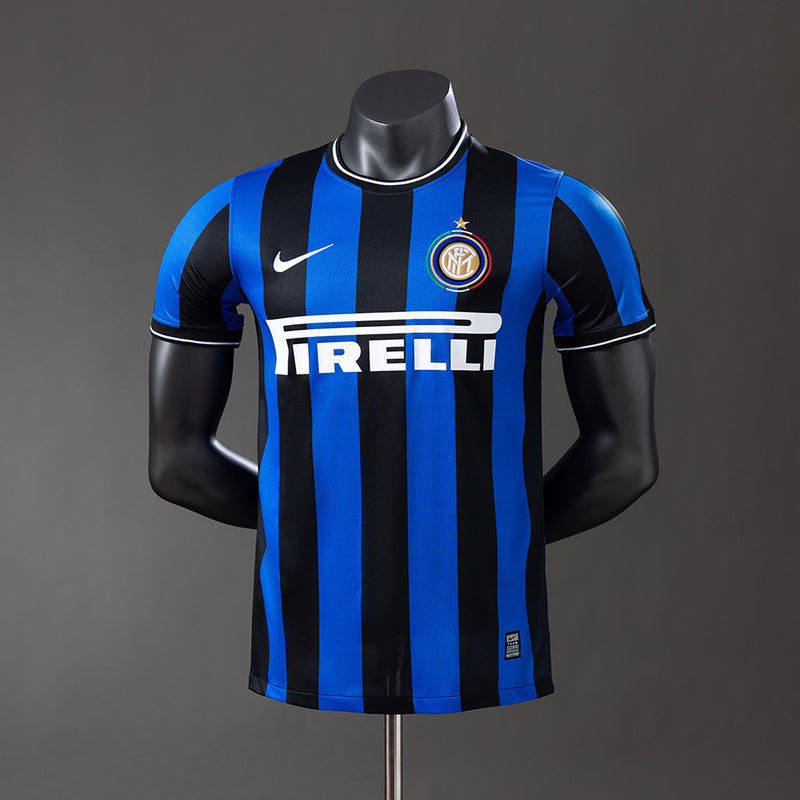 Inter Mailand Trikot 2009-10 Heim Retro Fußballtrikot Spielerversion