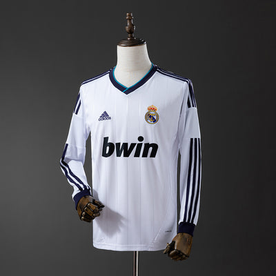 Real Madrid Trikot 2012-13 Heim Retro Fußballtrikot Langarm