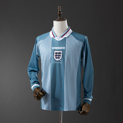 England Trikot 1996 Auswärts Retro Kit Langarm