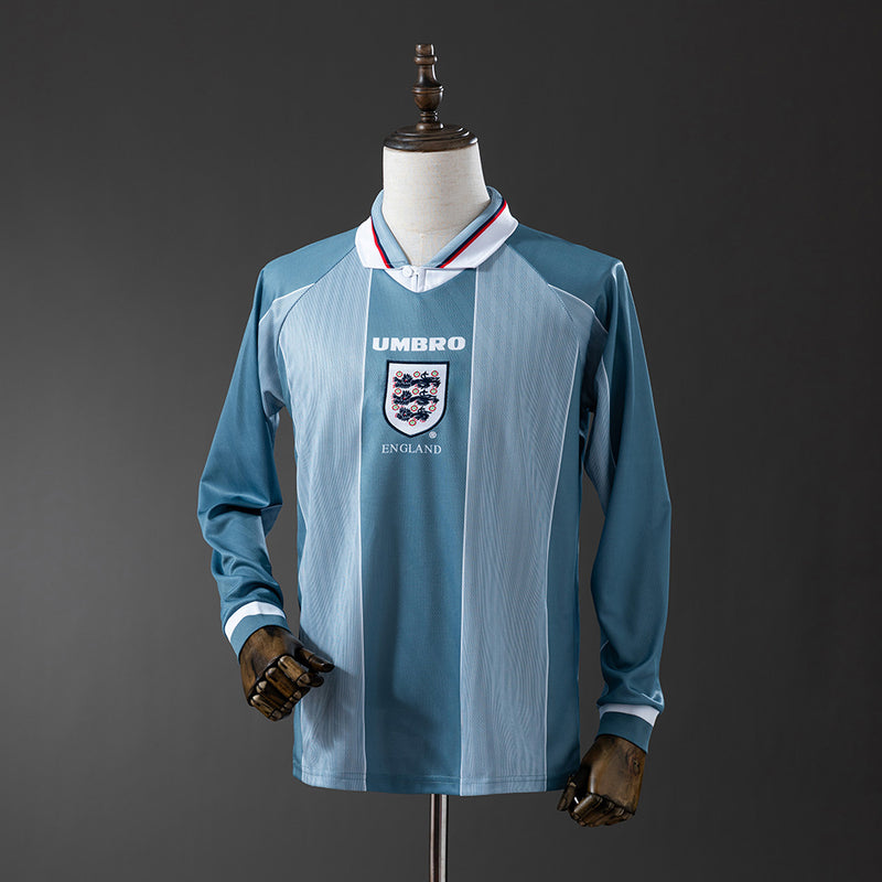 England Trikot 1996 Auswärts Retro Kit Langarm