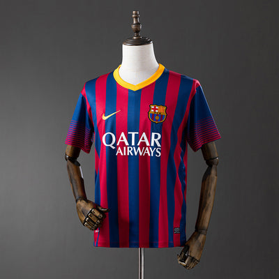 Barcelona Trikot 2013/14 Heim Retro Fußball-Trikot