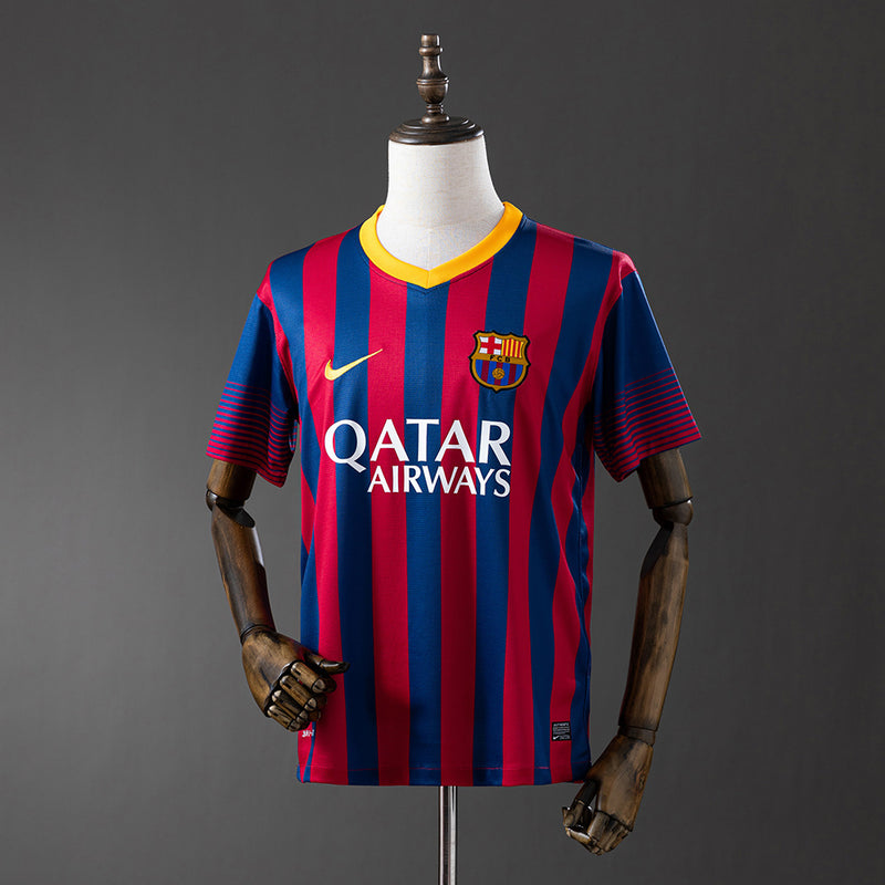 Barcelona Trikot 2013/14 Heim Retro Fußball-Trikot