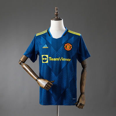 Manchester United Drittes Trikot 2021-22 Retro Fußball-Trikot
