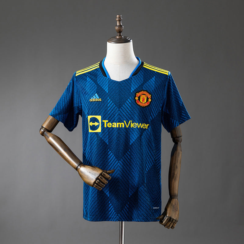 Manchester United Drittes Trikot 2021-22 Retro Fußball-Trikot