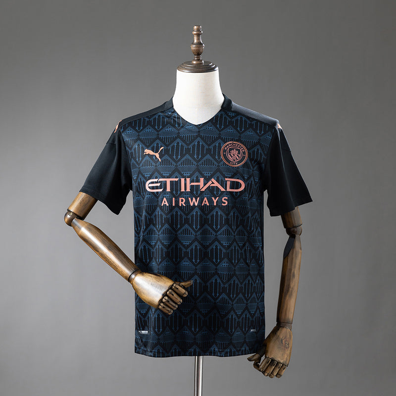 Manchester City Auswärtstrikot 2020/21 Retro Fußball Trikot