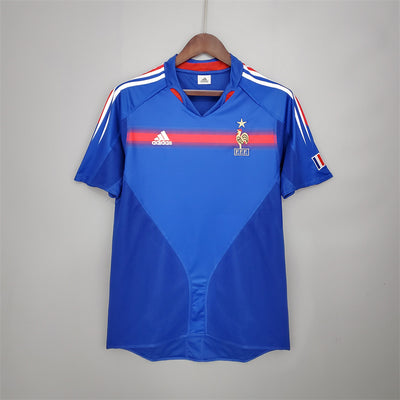 Frankreich Trikot Heimtrikot 2004 Retro Fußball-Shirt