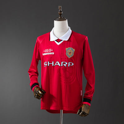 Manchester United Trikot 1999-00 Heim Retro Langarm