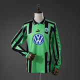 Wolfsburg Away Jersey 1999-2000 Retro Long Sleeves Football Kit Soccer Shirt PalmSportss