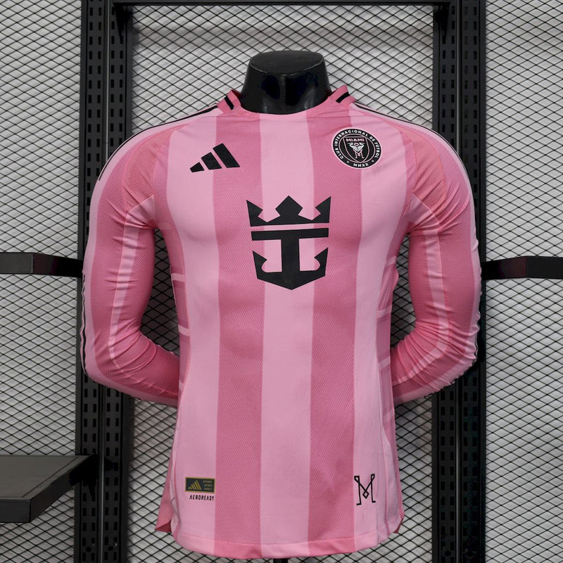 Spielerversion Inter Miami Trikot 25/26 Heim Langarm Fußballtrikot