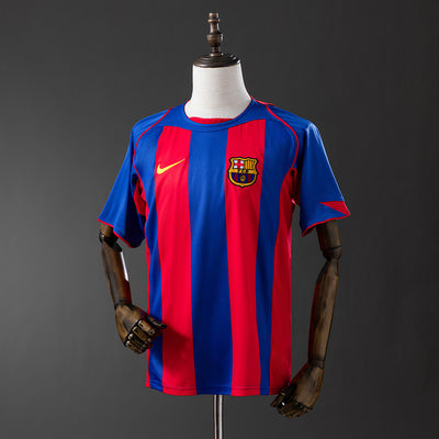Barcelona Trikot 2004/05 Heim Retro Fußball Kit