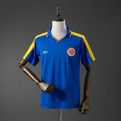 Kolumbien Auswärtstrikot 1998 Retro Fußball-Trikot