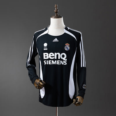 Real Madrid Trikot 2006/07 Auswärts Retro Fußballtrikot Langarm