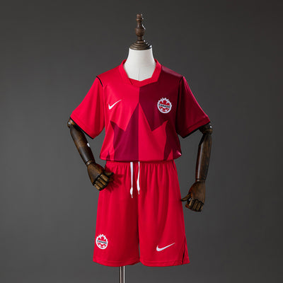 Kinder Kanada Heimtrikot Fußballtrikot WM 2026