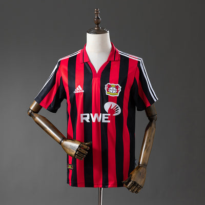 Bayer 04 Leverkusen Trikot 2001-02 Heim Retro Fußball Trikot
